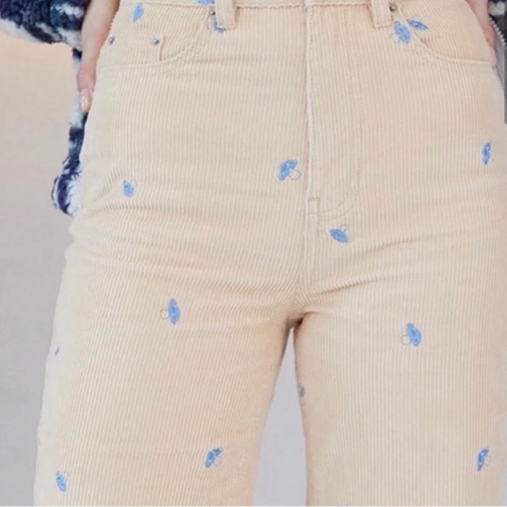 Mushroom corduroy 90s boyfriend pants